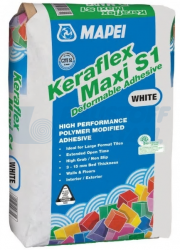 Лепило за плочки Мапей Keraflex Maxi S1 бял, торба 23 кг