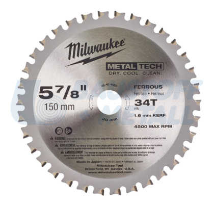 Диск за циркуляр за метал Milwaukee 150х20х34