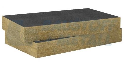 Каменна вата Рокуул Fixrock 35 кг/м³ черен воал, размери 1000/600 мм, дебелина 100 мм, пакет 3.6 м²