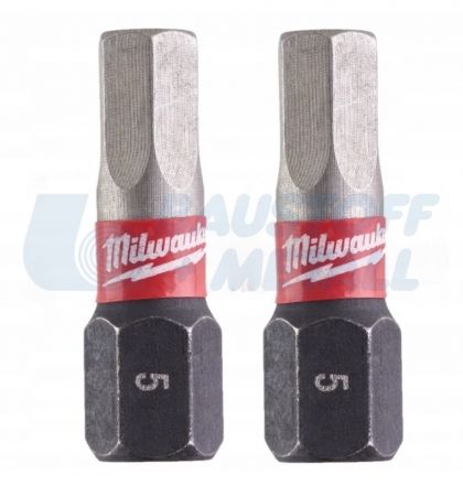 Накрайници HEX 5 x 25 мм Milwaukee SHOCKWAVE™ IMPACT DUTY 2 бр