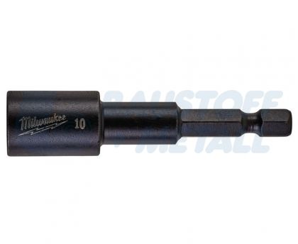 Магнитна вложка 10/65 мм захват 1/4" Milwaukee SHOCKWAVE™ IMPACT DUTY 1 бр