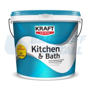 Интериорна латексова боя Kraft Kitchen & Bath бял 10 л