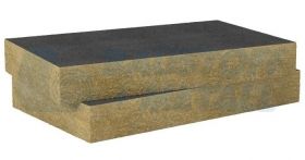 Каменна вата Рокул Fixrock 35 кг/м³ черен воал, 1000/600 мм, 80 мм, пакет 4.8 м²